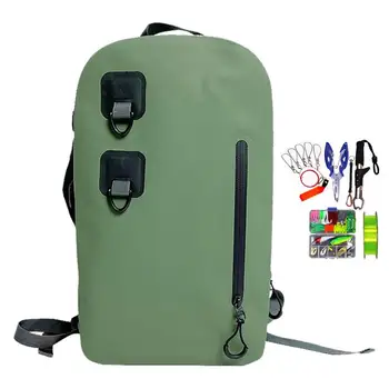 Раница със суха чанта Ultralight раница със суха чанта на ролка, лека чанта за сухо съхранение, раница за пътуване, плуване, каране на лодка, каране на каяк, къмпинг