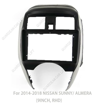9-ИНЧОВ, RHD Автомобилни Радиоприемници За 2014-2018 NISSAN SUNNY/ALMERA Android GPS MP5 Стереоплеер 2 Din Панел На Устройството Рамка на Арматурното табло