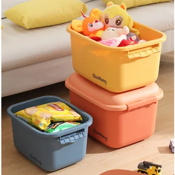 Цветен клей кутия за инструменти пластмасов контейнер кутия за опаковане на играчки контейнер за довършителни строителни блокове, голяма кутия за украса