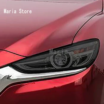 За Mazda 6 2018-2023 Аксесоари Защитно фолио за автомобилни фарове Прозрачна Черна стикер от TPU