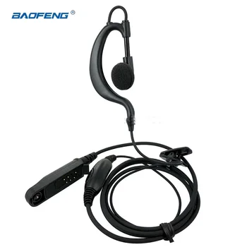 Baofeng UV-9R + Eear Hook ПР Микрофон Слушалки за UV-82WP BF-9700 UV-XR Водоустойчив Преносима Радиостанция Двустранно Аксесоари Радио Baofeng