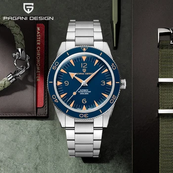 Pagani Design 2023, луксозни мъжки автоматично механични часовници от водеща марка, сапфирен кристал 41 мм водоустойчив светещи часовници Reloj Hombre
