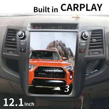 Автомагнитола за Toyota Fortuner Hilux Revo 2006-2018 Android 12 DVD Мултимедиен плейър Стерео Carplay Авто Главното устройство Tesla
