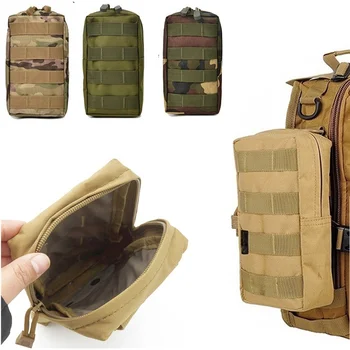 600D Оксфорд градинска военно-тактическа чанта EDC Molle Инструмент Скута Аксесоари с цип Здрав колан Камуфляжный калъф за лов Еърсофт оръжия