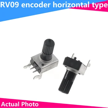 20pcs RV09 Horizontal12.5mm Вал 5k 10k 50k 100k 0932 Регулируем Резистор 9 Тип 3pin Потенциометър запечатване igmopnrq