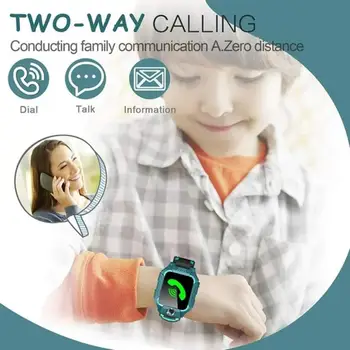 Детски умен часовник с GPS тракера, телефонно обаждане за момчета и момичета, цифрови часовници, спортни умен часовник, камера на мобилен телефон със сензорен екран