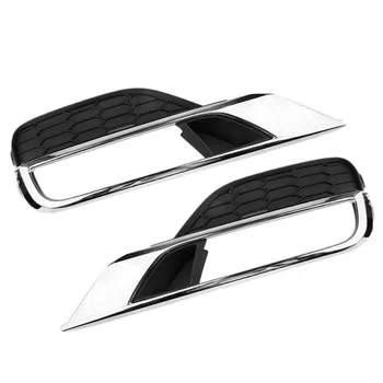 2 бр. Решетка предна броня за фарове за мъгла фарове, наслагване на решетка ляво + дясно за Honda CR-V, CRV 2015-2016