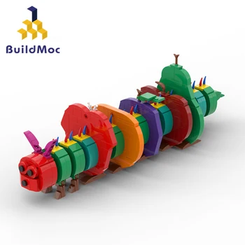 Buildmoc Много Гладни Животни Насекомо Гъсеница Творчески MOC градивните елементи на Играчки за Деца, Детски Подаръци, Играчки Тухли