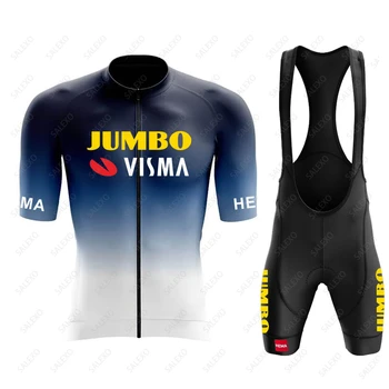 2023 Jumbo Visma Лятна Велосипедна Мъжките Дрехи Пътна Велосипедна Облекло Състезателна Облекло Дишаща Комплект От Джърси За Колоезденето Ropa Maillot Ciclismo