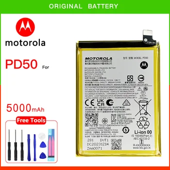 100% Оригинална батерия Motorola 5000mAh PD50 за motorola Moto PD 50 Batteria + БЕЗПЛАТЕН набор от инструменти, с номер за проследяване