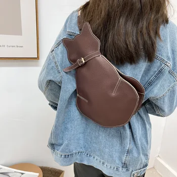 Скъпа котешка чанта, дизайнерска чанта за жени 2023, новата модерна индивидуалност, нерегулярная чанта през рамо, бърза доставка, безплатна доставка