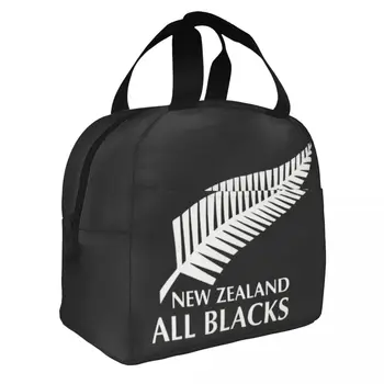 All Blacks Rugby Изолирано чанта за обяд, термосумка, контейнер за хранене, голяма чанта-обяд-бокс, чанти за съхранение на храни, плаж на открито