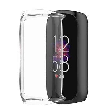 Мек Защитен Калъф От TPU За Смарт Часа Fitbit Luxe HD Clear Bumper Cover Аксесоари