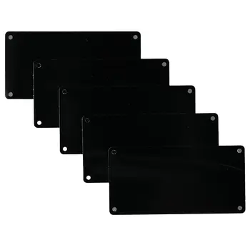 Алуминиеви празни етикети с 4 дупки, етикет от неръждаема стомана 100 *50 мм, черна машина за производство на празни карти