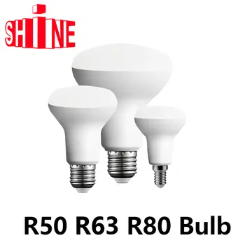 1-10 бр. Led E27 E14 Лампа за баня Грибовидная лампа R50 R63 R80 220 v 6 W 10 W И 12 W нестробирующий топло бяла светлина в съответствие с ERP2.0