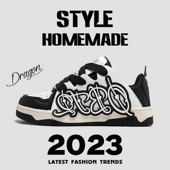 Нов дизайн на Дамски мъжки обувки за хляб Отношение на широката подметка Масивни Унисекс маратонки, Спортни обувки в стил хип-хоп