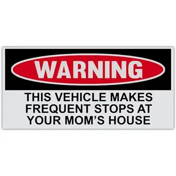Автомобилни предупредителни етикети със силна адгезией, които предпазват от надраскване, Водоустойчив кола предупредителни знаци, стикери за брони, аксесоари за автомобили, камиони