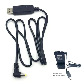 USB Кабел, Зарядно Устройство с Led Индикаторна Лампа за BaoFeng UV5RE UV-5R 3800mAh Extend Battery UVB2 BF-UVB3 Плюс UV-S9 Уоки Токи