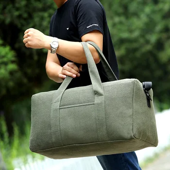 Ръчни спортни чанти през рамо, холщовые дамски чанти през рамо с голям капацитет, мъжка чанта-тоут