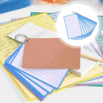 2 Книги картички на лигавицата, цветна картонена кутия, цвят флаш карти, празни карти за водене на бележки