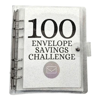 Комплект за решаване на задачи за спестяване на пари, 100 пликове за решаване на задачи за спестяване 5050 пликове с пари в брой За планиране на бюджета Лесна употреба