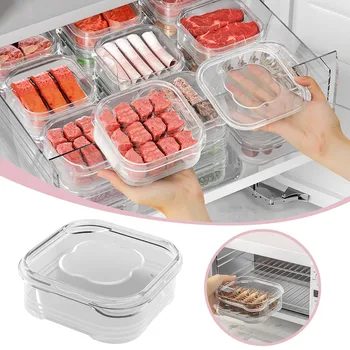 Кутия за отделяне на месото в хладилника Кутия за съхранение на хранителни продукти Специална Малка кутия за консервната Кутия за разделяне на съхранение в хладилник 2023 Използването на