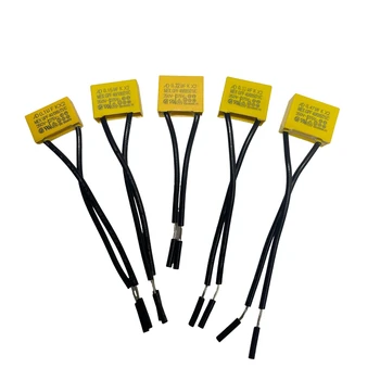 5ШТ AD K X2 Защитно капацитет Лента линия 0,1 icf 0,15 icf 0,22 icf 0,33 icf 0,47 icf 250-275 В Корпус Гъвкав проводник защитен кондензатор