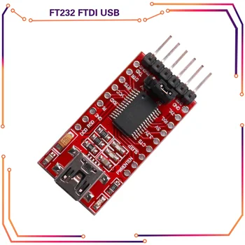1 бр. Модул на адаптера последователен преобразувател USB към TTL FTDI FT232RL 5v и 3.3v за Arduino, популярен по целия свят