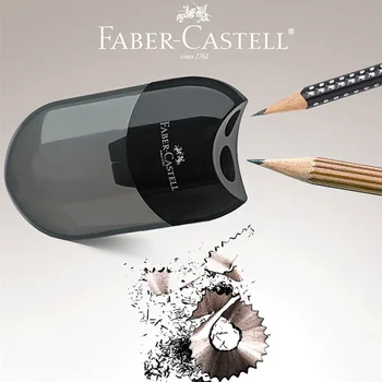 Острилка за моливи FABER-CASTELL с една / две дупки за рисуване, канцеларски материали, ученически пособия kawaii, портативна ръчна острилка за моливи