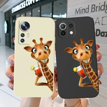 Калъф за xiaomi Redmi 8a NOTE 8 PRO NTOT 8 2021 Калъф за телефон с мек силиконов жирафа