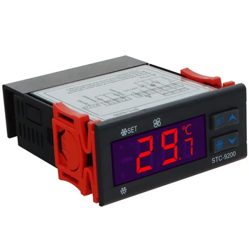 Цифров регулатор за температура STC-9200 Thermoregulatorre с функция за аларма, вентилатор размразяване на ac 220 В