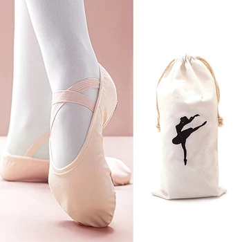 Чанта за съхранение на детска балетна на обувки с голям капацитет с двойно шнурком, танцови аксесоари, Преносим пакет за съхранение на вещи