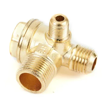 Инструмент Обратен клапан 3-портов съединител обратен клапан от сплав с Трайни за въздушен компресор Висококачествени мъжки практичен