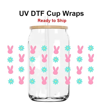 UV Dtf Тайна за Чаши Етикети Прехвърлителни Тайна за Чаши Чаши, 16-унция Libbey Стъклени Бутилки, Буркани Издател на Едро