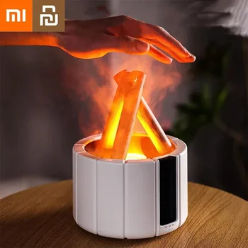 Xiaomi Youpin Овлажнител на въздуха Пламък, Овлажнители, етерични масла, мини-дифузер, с Атмосферно светлина, за да ви помогне да заспи, ароматни дифузер за домове