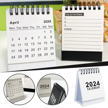 Настолен Календар Kawaii Coil на 2024-2025 година. Месечен Дневник на Списъка С Хубав Дизайн, Идеален Инструмент за Организация На Дома и Офиса R8V3