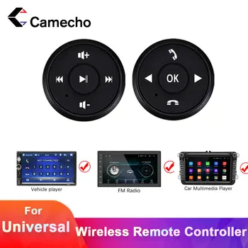 Camecho Управление на Волана колелото на кола DVD 2din Android Bluetooth Бутон Универсален Плейър GPS Безжично дистанционно управление на волана колело