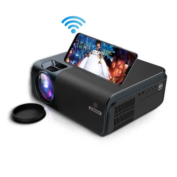 Семейно използването на 3800 лумена Нов проектор Full HD 1080P с безжична връзка за мобилен телефон, Wifi проектор