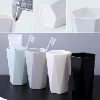 300 мл Пластмасова чаша за четка за зъби за баня, чаша вода за уста, стъклена четка за зъби Nordic, двойка чаши