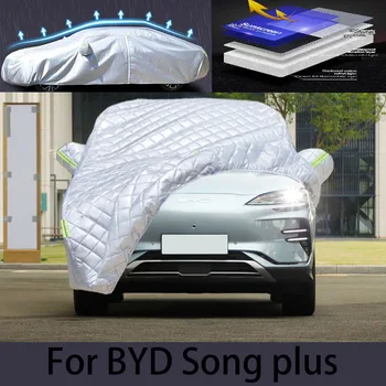 За BYD SONG плюс калъф за защита на автомобила от градушка, автоматична защита от дъжд, защита от надраскване, защита от отслаивания боя, облекло за кола