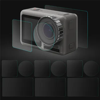 2 комплект Защитно фолио за дисплея и обектива DJI Osmo Action/Джобен Комплект Защитно фолио за DJI Osmo Action/pocket video camera видео блог 4K Camera
