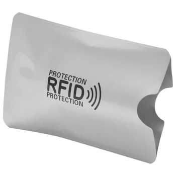 10шт покритие за карта със защита от demagnetization от алуминиево фолио, Защитно чанта за радиочестотна идентификация, Защитен с четка за кредитни карти NFC, Защитно четка за самоличност