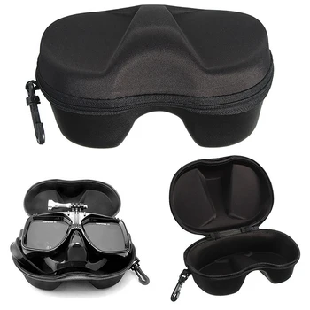 Кутия за съхранение на очила за гмуркане Комплект за гмуркане с шнорхел Многофункционална предна капачка Калъф за тръба с цип за гмуркане
