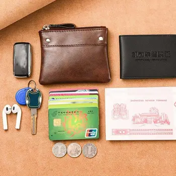 Кожена клатч, чанта за карти, портфейл за монети, джоб за пари, портфейли в корейски стил, чанта за малки неща, тънък портфейл, дамски портфейли