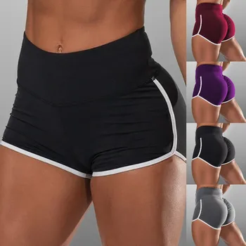 Дамски спортни къси панталони за йога, тренировки, Фитнес, дамски спортни шорти за бягане, памук, каране на колело във фитнеса, по-големи размери