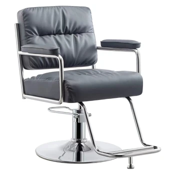 Табуретка Фризьорски стол Метален козметично естетически коса стол на колела Професионална удобни мебели Silla Barberia