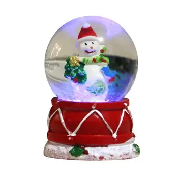 Светещи занаяти, еко Коледа стъклен Снежна топка, орнамент, декорация за работния плот, стъклена купа във формата на снежен човек, творчески подарък за рожден ден