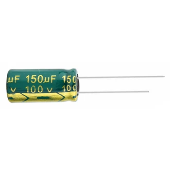 10шт Обем 100 150 ICF 10x20 мм Гмуркане алуминиеви електролитни кондензатора висока честота с ниско съпротивление, Зелен Високо качество