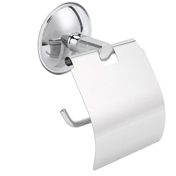 Държач за тоалетна хартия от неръждаема стомана, конзола за монтиране на присоске за тежки условия на работа, Притежателят на ролка тоалетна хартия за баня