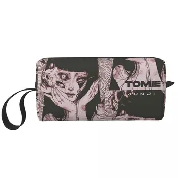 Junji Ito Tomie Horror Аниме и Манга Косметичка Голяма косметичка за мъже и жени Тоалетни чанти Dopp Kit